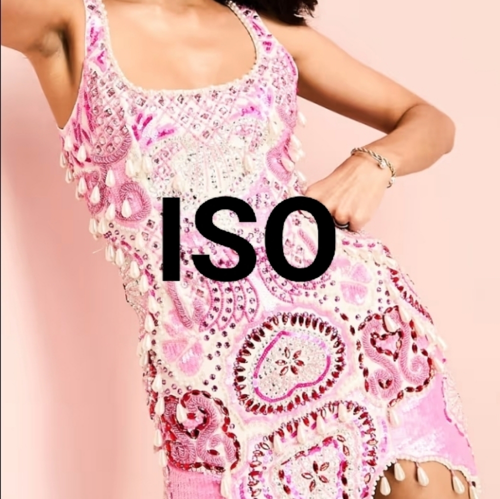 ASOS Pink and White Embellished Mini Dress